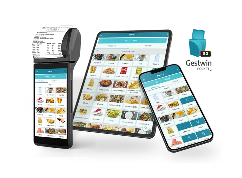 Gestwin POS - Software de faturação dirigido ao pequeno retalho, para funcionamento em ambiente táctil