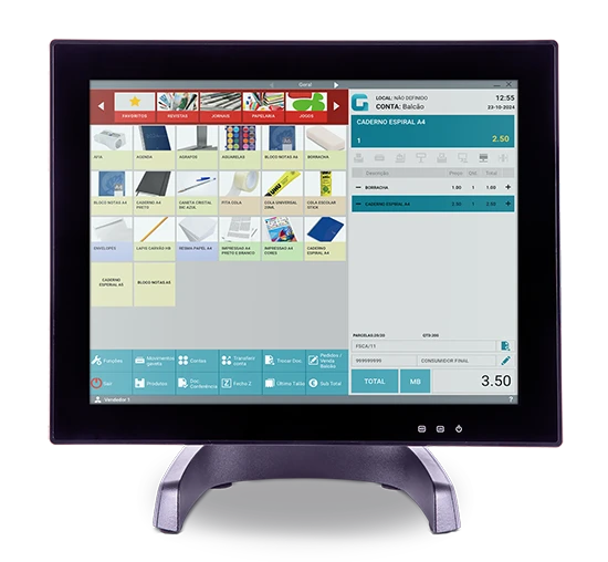 software faturação Quiosques e papelarias